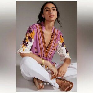 Anthropologie Bl-nk Stephanie Topsize S new nwt purple color